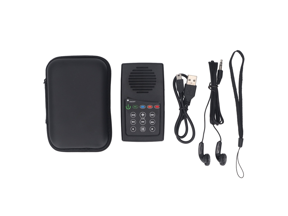Lector De Escrituras En Urdu Con Energía Solar, Reproductor De Sonido Electrónico Portátil Con Capacidad De 8 Gb Para Uso Doméstico Y En Exteriores.