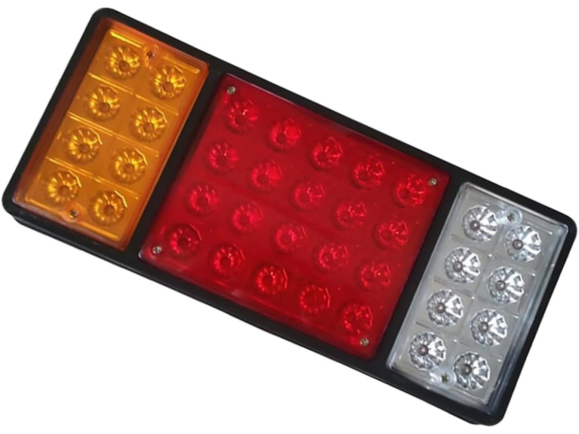 Luces Traseras Led Impermeables Para Remolques Y Camiones, 12 V, Abs Cuadrado, Brillo, 2 Unidades, Iluminación De Conducción.