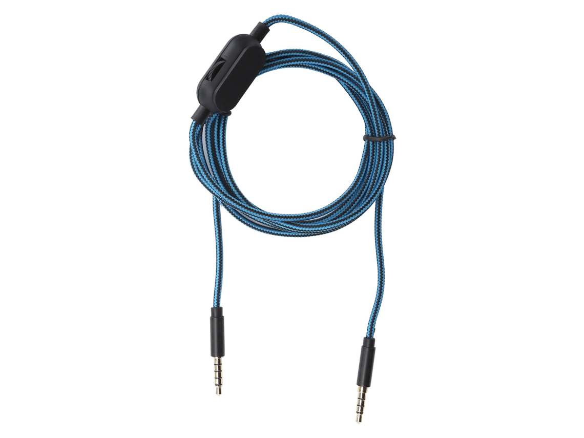 Cable para auriculares con control de volumen y conector de 3,5 mm