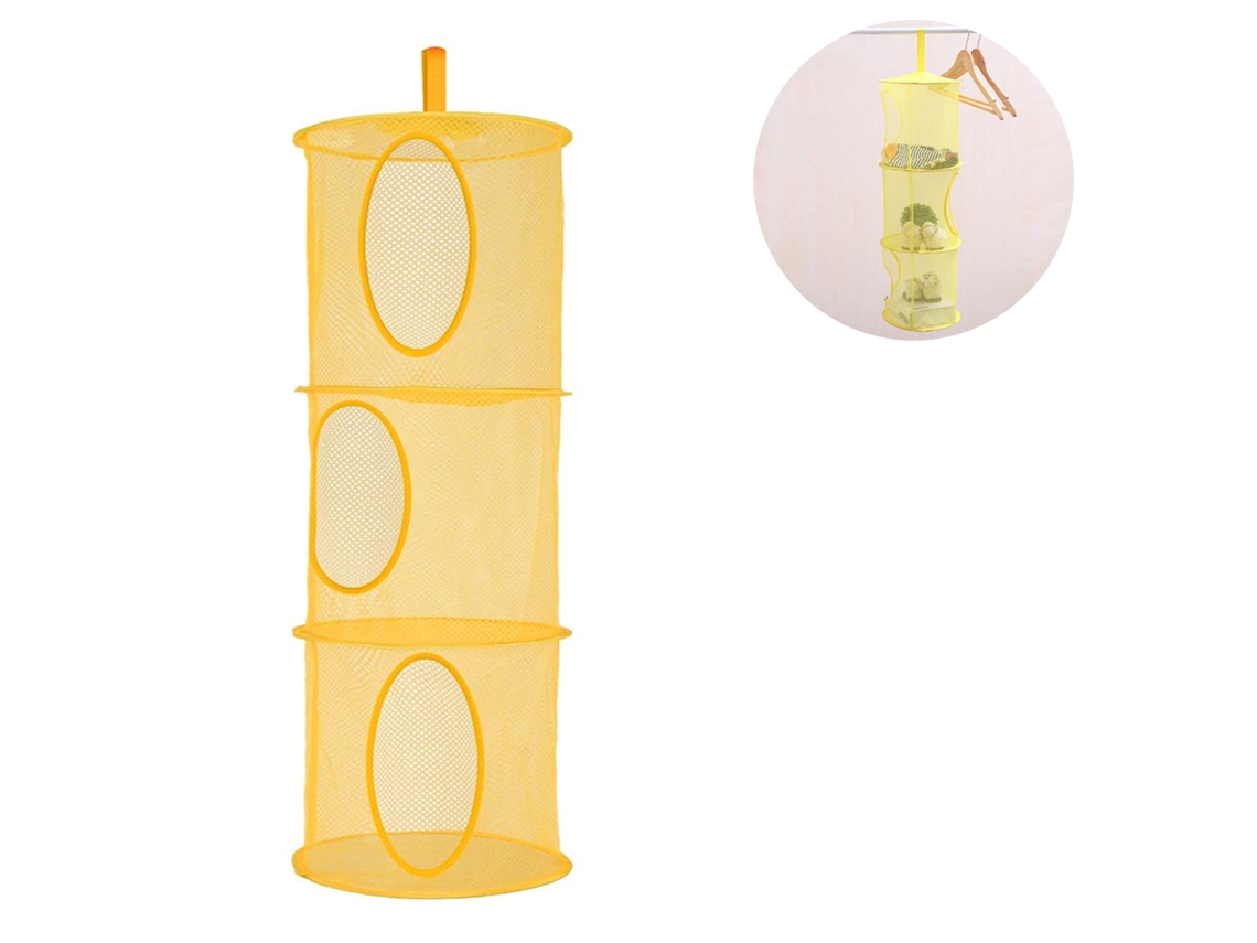 RNEMITERY Cesta de Almacenamiento Colgante de Malla, Plegable, Organizador para Espacio de Almacenamiento, para Juguetes, Multifuncional, Cesta para Secar Sujet