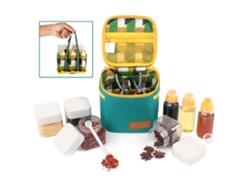 Juego De Botes De Especias Portátiles Para Camping Y Barbacoa Con Bolsa De Almacenamiento.