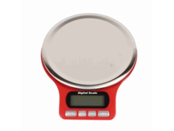 Báscula electrónica digital para alimentos de cocina de 3 kg/0,1 g fabricada en acero inoxidable.