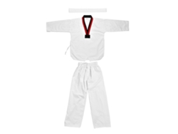 Uniforme de taekwondo para niños Yinsheng, algodón, manga larga, cuello rojo y negro, 120 autorizado