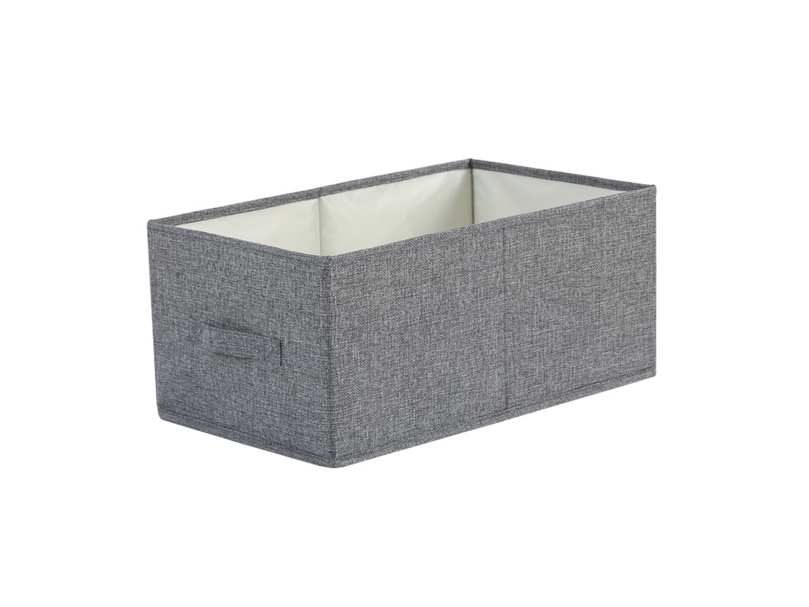 Cesta de ropa plegable con funda antipolvo, cubo de almacenamiento de algodón y lino, bolsa de lavandería