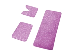 Juego de 3 piezas para baño (50x80 cm + 50x40 cm + Funda)