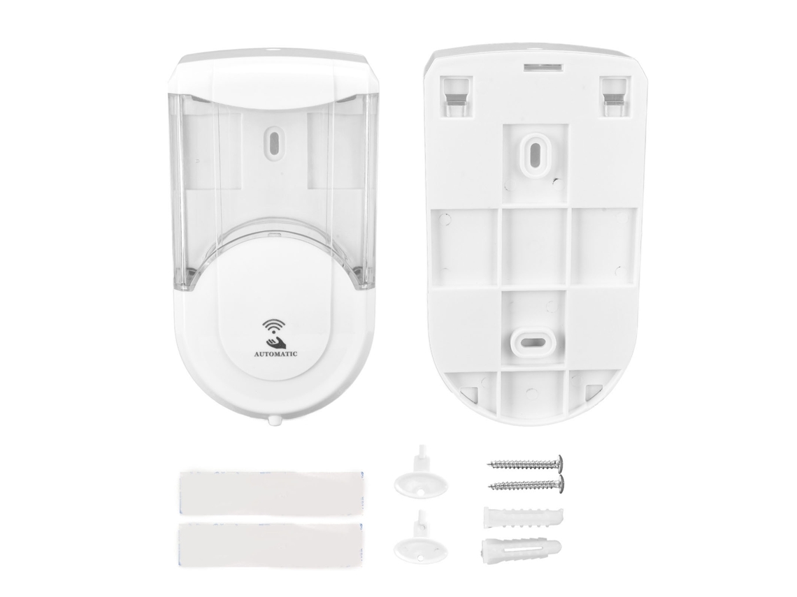 Dispensador automático de jabón sin contacto: recipiente para jabón líquido y tecnología infrarroja.