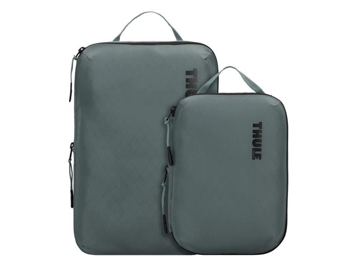 Bolsas para ropa Thule Lagoon Grey, juego de 2 piezas, nailon ligero, duradero y resistente.