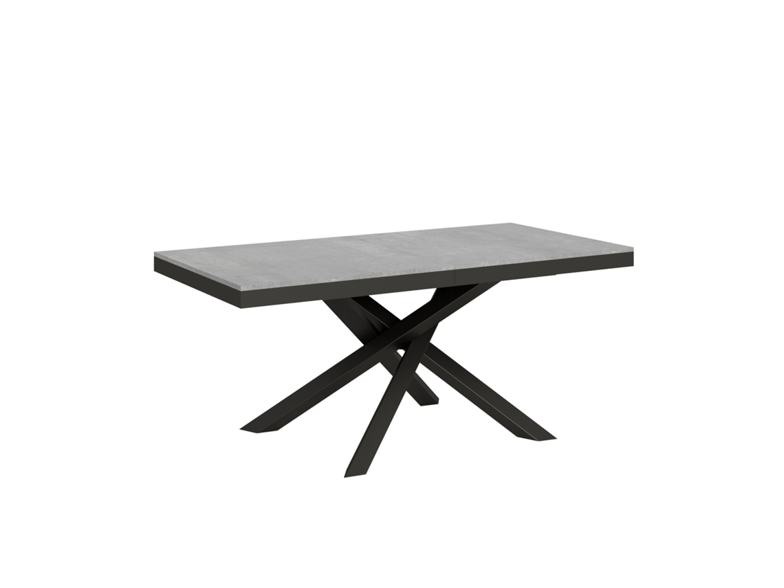 Mesa de Comedor ITAMOBY Volantis Evolution (90x180/440 - Paneles de Melamina - Cemento)