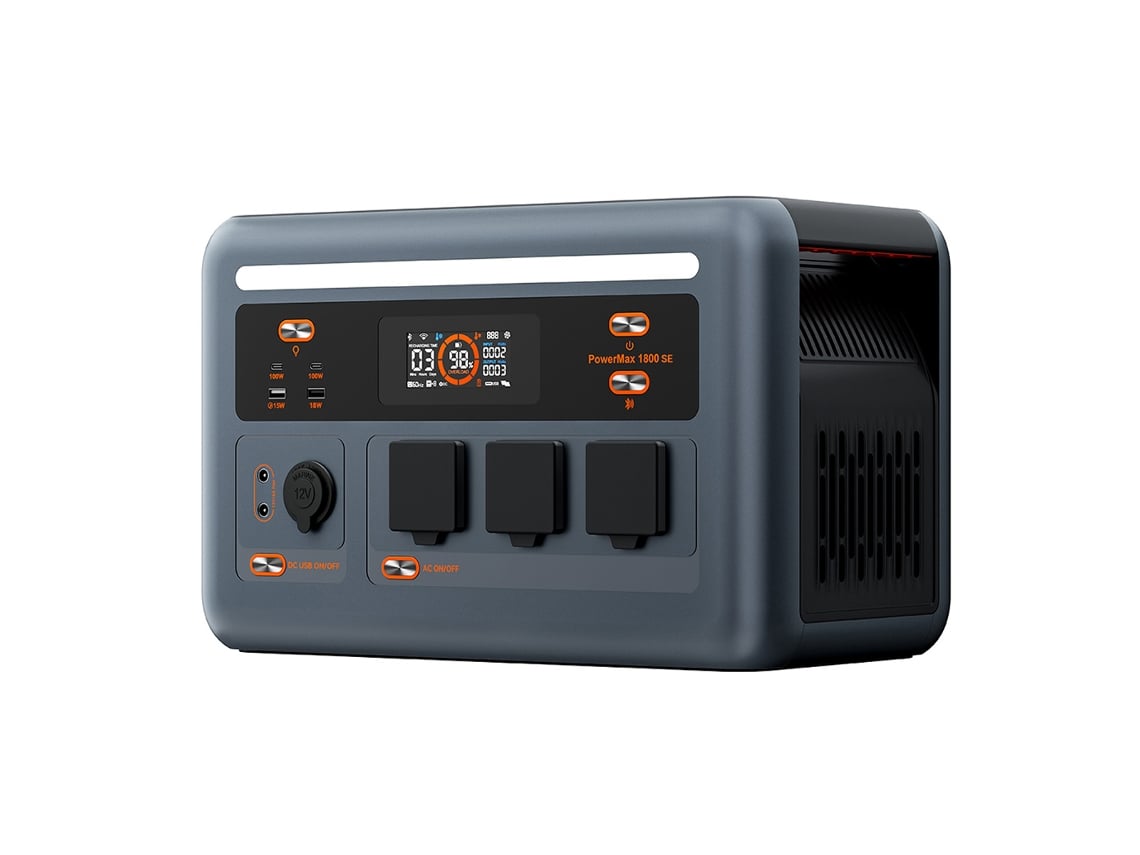 Estación De Energía Portátil Oscal Powermax 1800 Se, Batería Lifepo₄ 1024wh, 1800w, 10 Salidas, Carga Solar 800w Y Carga Rápida Ac 700w