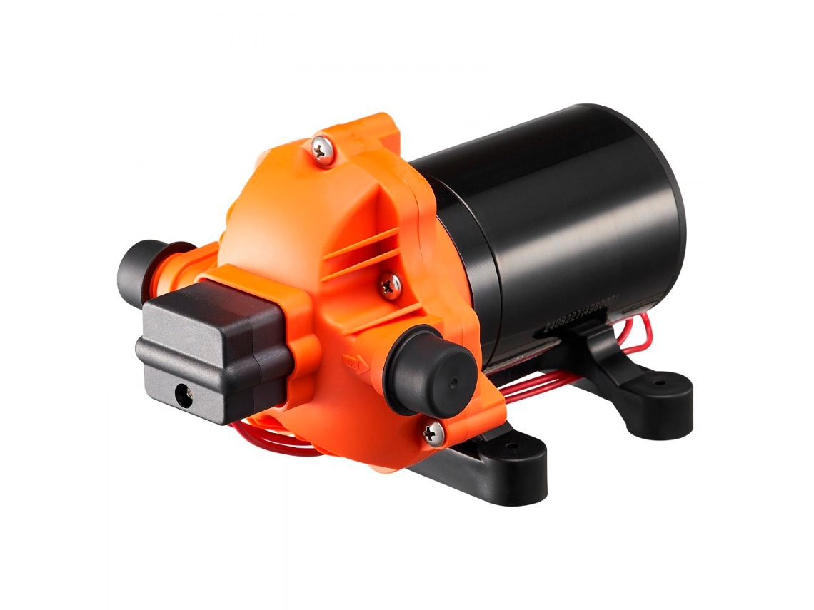 Bombas de diafragma de 12 V, 1,8 GPM (6,81 L/min), interruptor de presión ajustable, 40-100 PSI, motor de cobre, cuerpo de plástico, baja vibración, Tekmaquinas