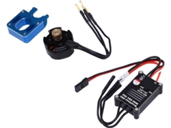 Kit Combinado De Esc Rc Para Camión/coche Rc Scx24/24 - Sin Escobillas 2204 2400kv + 30a Con Carcasa