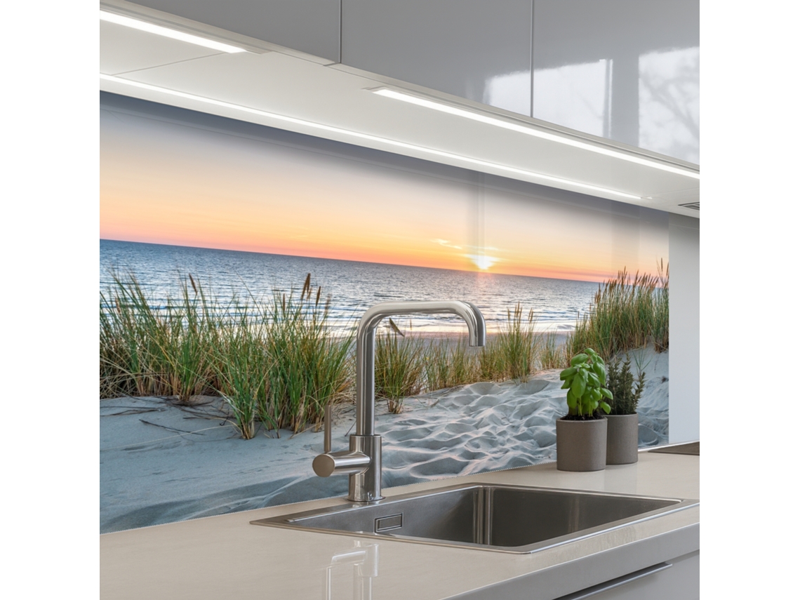 Salpicaderos De Cocina Sol - Naturaleza - Playa 100x60 Cm