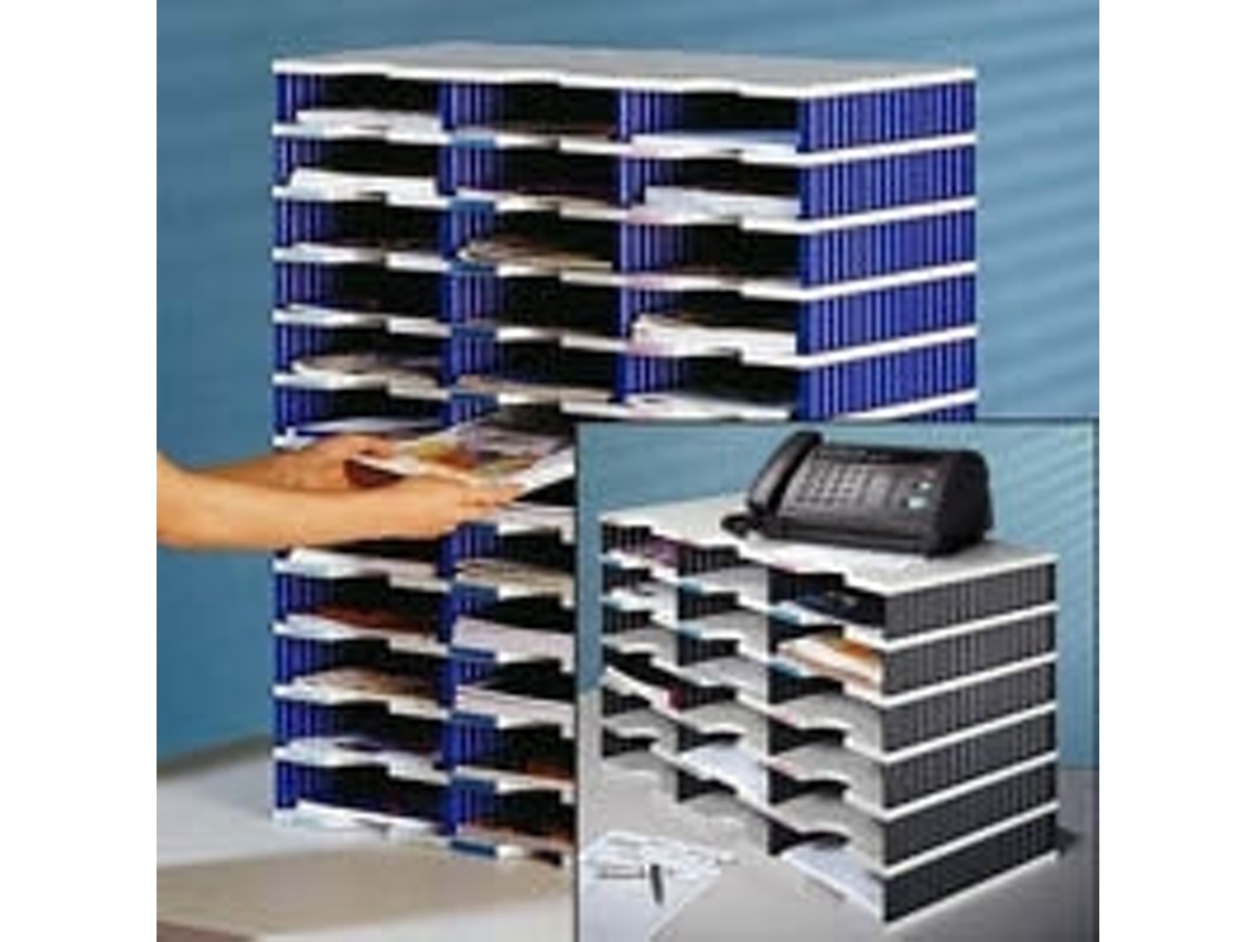 Styrodoc Duo Dateiablagebox Poliestireno Blau Grau (268 0203.38)