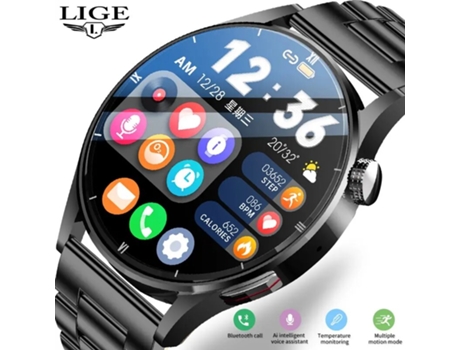 Reloj Inteligente Para Hombre Pantalla Táctil Completa Deporte Fitness Watch Hombre IP67 Impermeable Bluetooth Para Android IOS Smartwatch Hombres ...