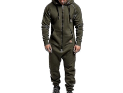 2026-mono Con Capucha De Cremallera Para Hombre, Traje De Invierno Casual De Mezcla De Algodón
