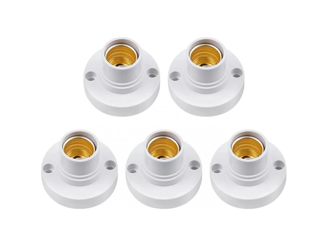 2026-suporte De Lâmpada E14, Base Edison De Rosca, Soplador De Teto Plástico, Ac85-265v, 60w, Para Lâmpadas Halógenas Led Cfl