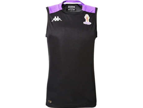 Camiseta de Hombre para Rugby KAPPA Sin Mangas Campeonato Mundo Negro (3XL)