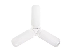 Bombilla Led Ajustable De 3 Hojas 45w E27 Luz Blanca Para Hogar Y Hotel