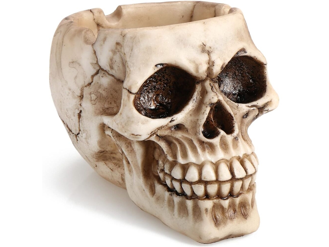 Cenicero Calavera de Poliresina OUT OF THE BLUE