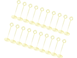 20 Clips Redondos Dorados Para Sujetar Notas Y Decorar Escritorios.