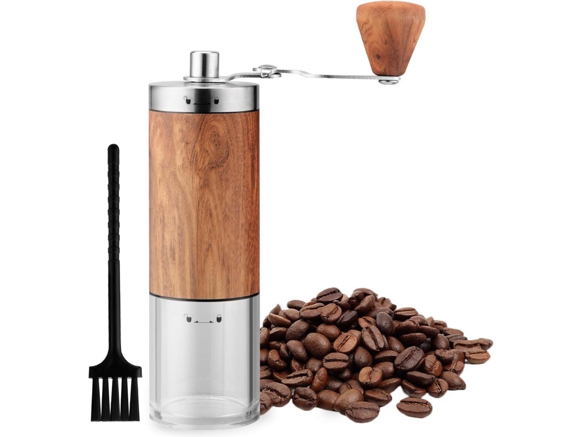 El Molinillo De Café Manual Le Permite Ajustar El Tamaño De Molienda De Sus Granos De Café.