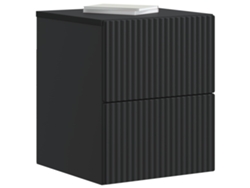 Maison Exclusive - Mesita De Noche De Pared 2 Pcs Negro 33 X 34,5 X 40 Cm