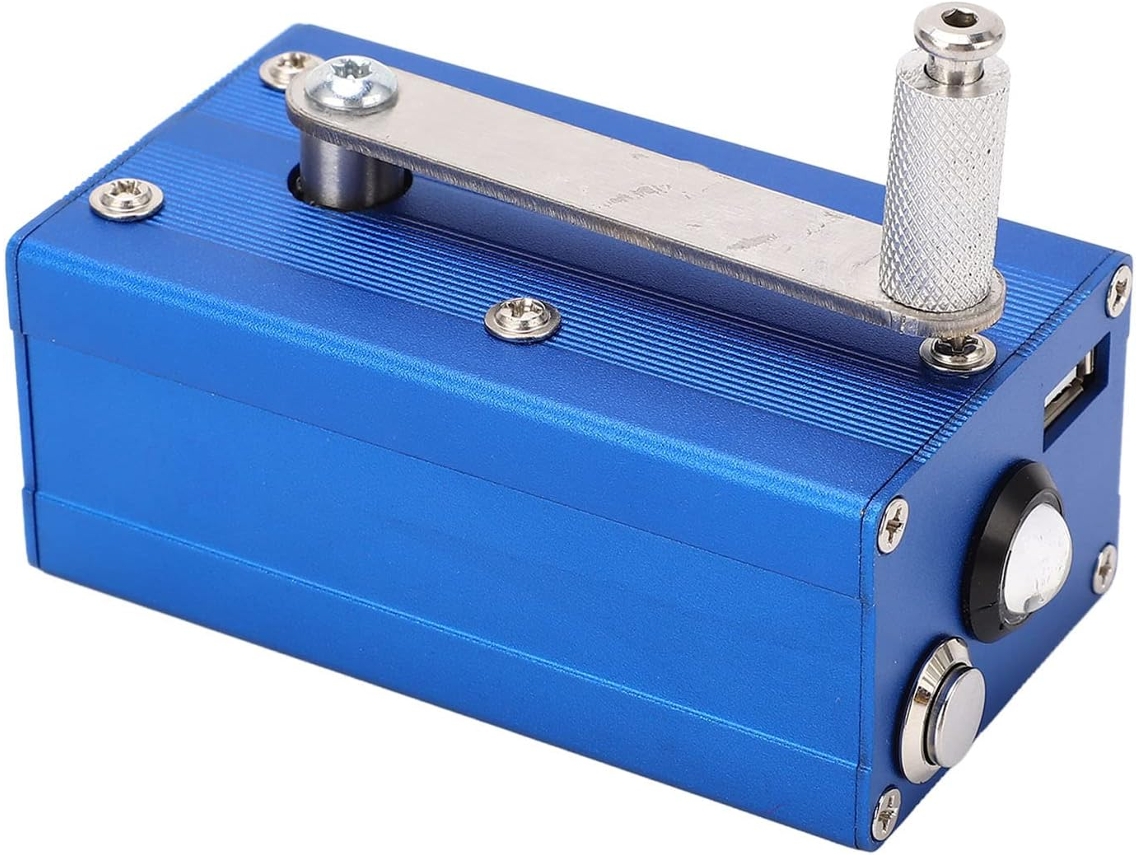 Cargador De Generador Manual Con Manivela, Luz Cob, Fuente De Alimentación De Respaldo, Para Estudio.