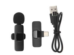 Micrófono Lavalier Inalámbrico Compacto Para Grabación De Vídeo Y Teléfono