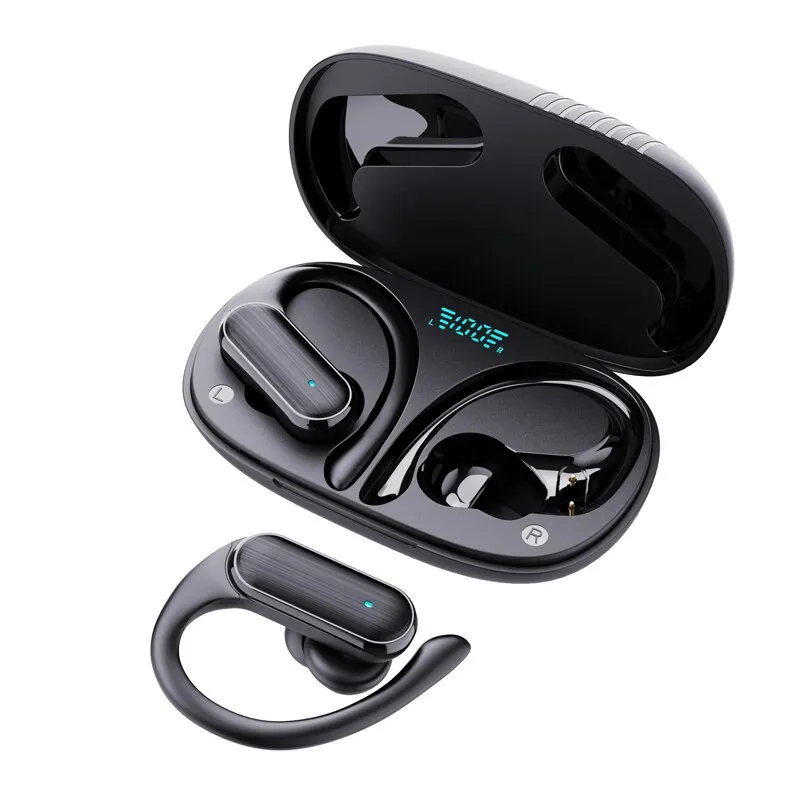 Auriculares Inalámbricos Bluetooth (negros), Controles Táctiles, Sonido Estéreo De Alta Calidad, Resistentes Al Sudor.