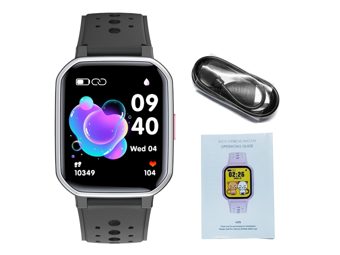 Reloj Inteligente Para Niños Con Pantalla De 1.54 Pulgadas, Juegos, Podómetro Y Música Para Niños Y Niñas