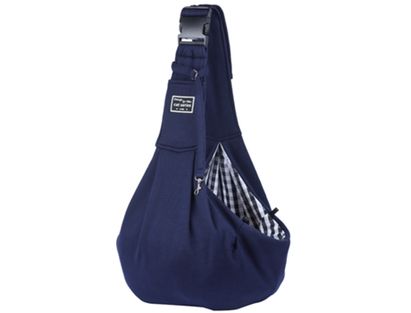 Transportín para perros, transportadores para perros pequeños con correa ajustable para el hombro para cachorros, azul marino ZMDECQNA