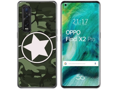 Carcasa Oppo Find X2 Pro TUMUNDOSMARTPHONE Camuflaje 01 Multicolor