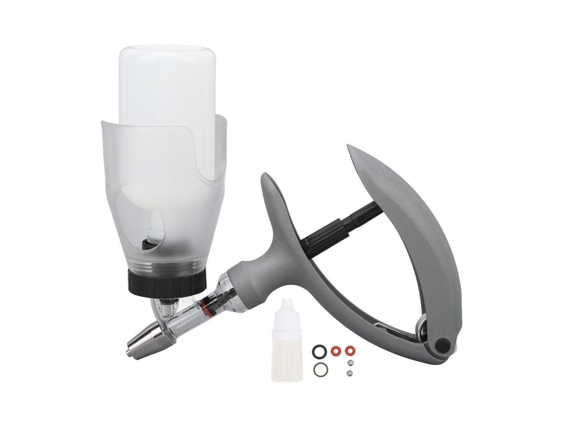 Jeringa inyectora para ganado, jeringa automática ajustable continua, inyección de vacuna veterinaria, 1 ml, 0,1 ml, ajustable