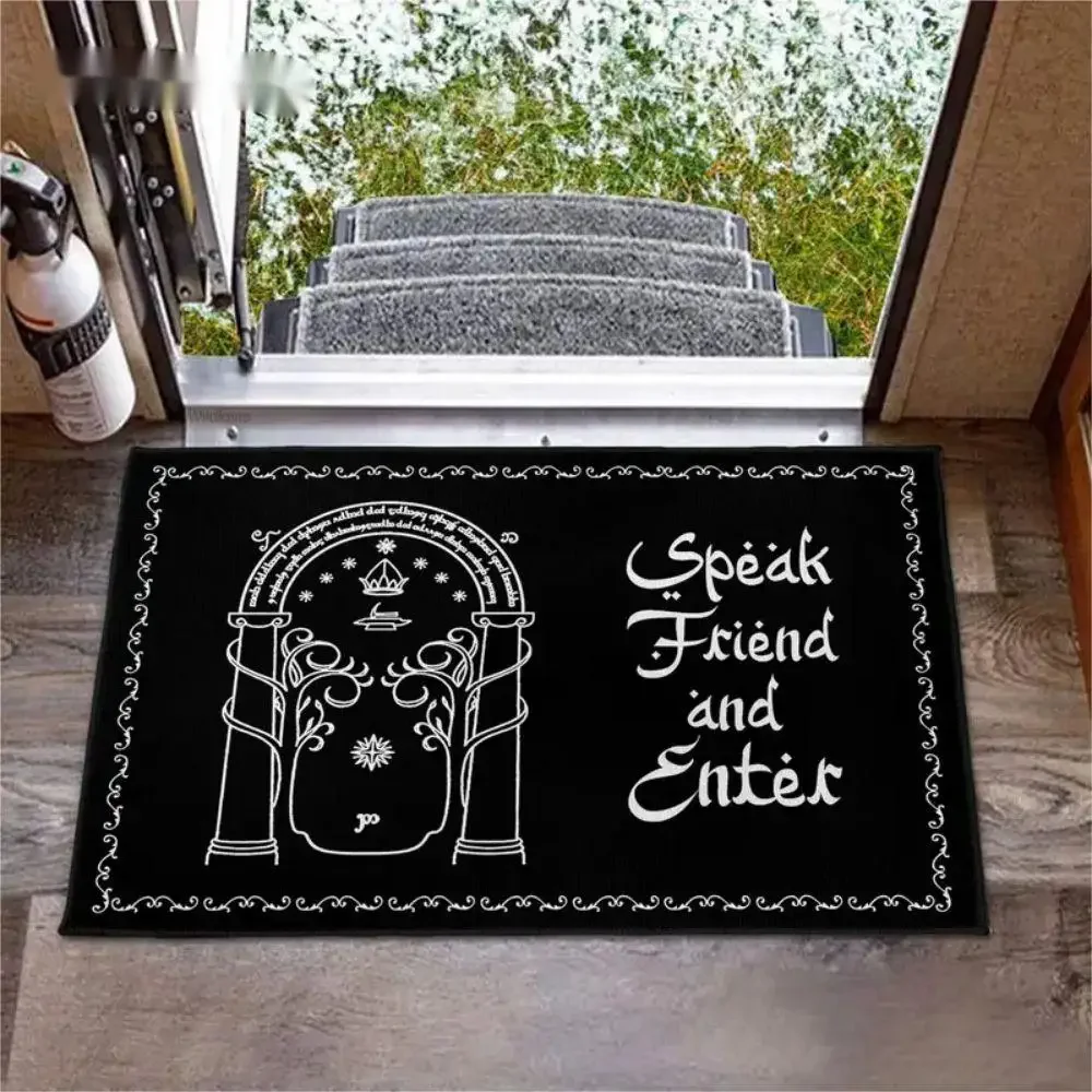 Felpudo Absorbente/antideslizante Con Temática De El Señor De Los Anillos (50 X 80 Cm)