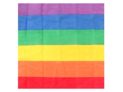 Bandana o Pañuelo Arcoíris franjas gruesas de 54x54 cm