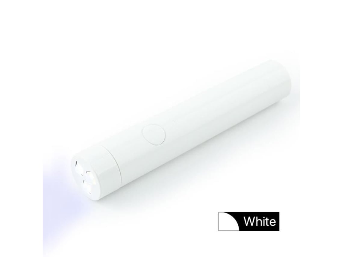 Minilámpara De Manicura Blanca, Alimentada Por Usb, Dispositivo Óptico Portátil Para Manicura Con Lápiz*.