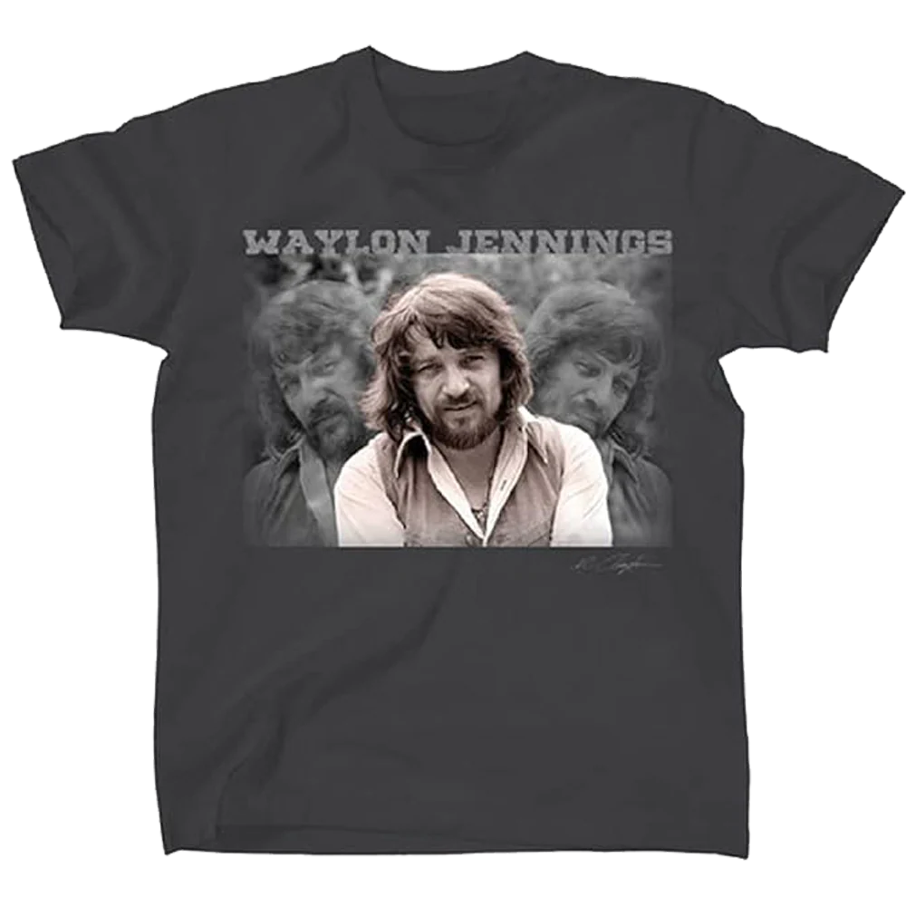 Waylon Jennings Photo T-shirt Unisex Rockinstone Size:s