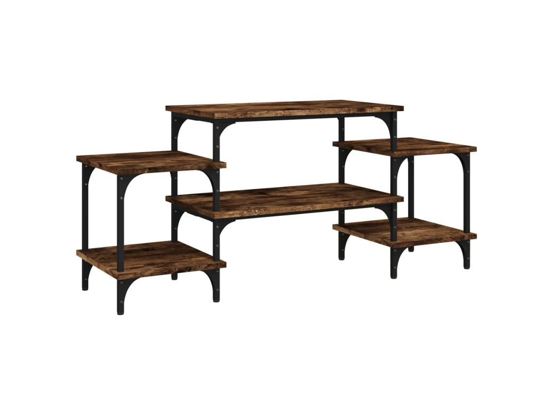 Maison Exclusive - Mueble Para Tv Madera Contrachapada Roble Ahumado 117x35x52 Cm