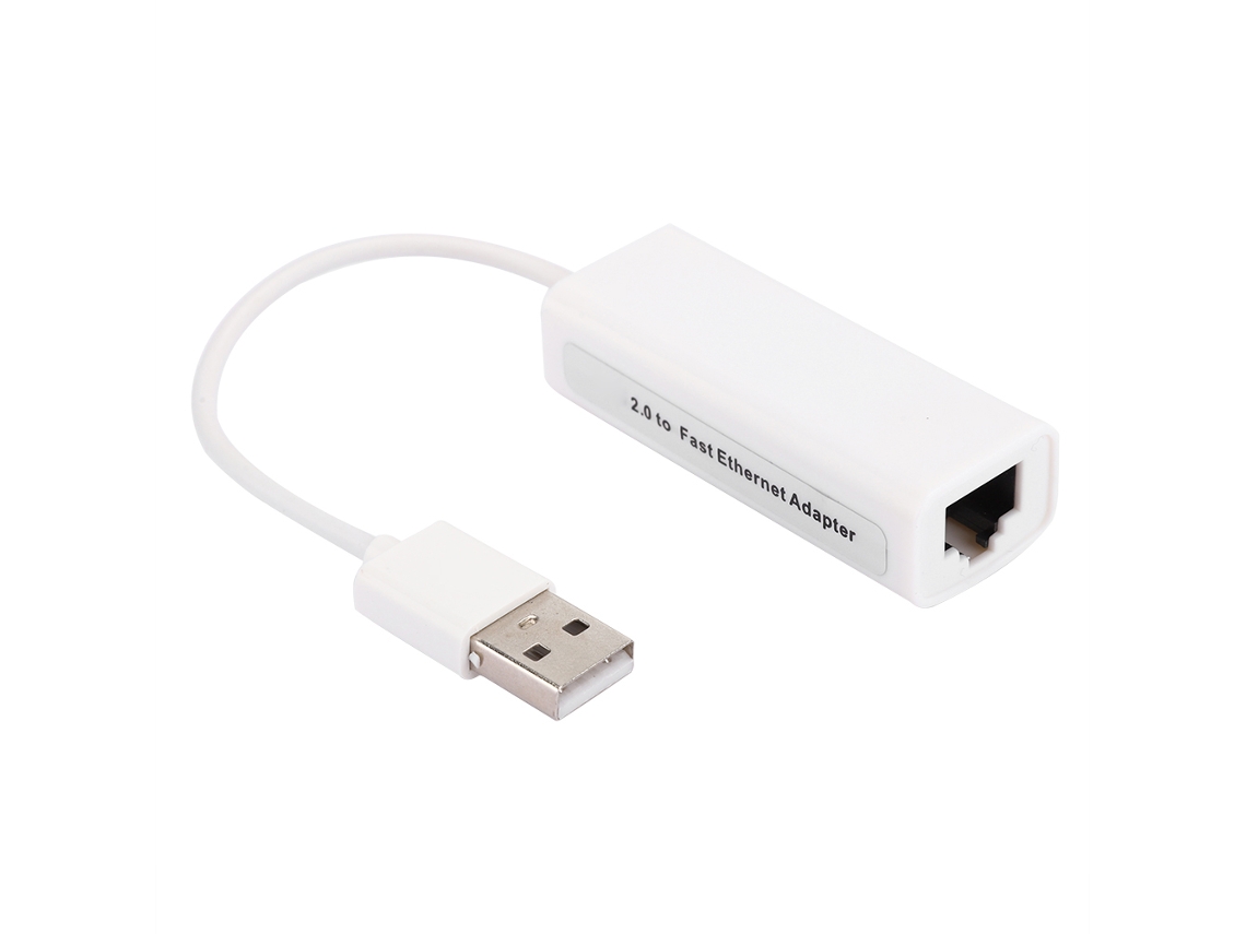 Adaptador Ethernet Usb 2.0 Con Chip Realtek Rtl8152b, Tarjeta De Red Externa, Abs Blanco, Plug And Play