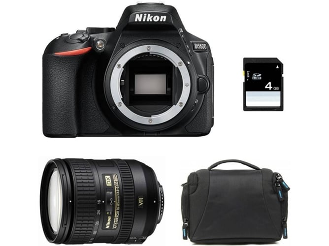Kit Cámara Réflex NIKON D5600 + 16-85 VR + Bolsa + SD 4Go