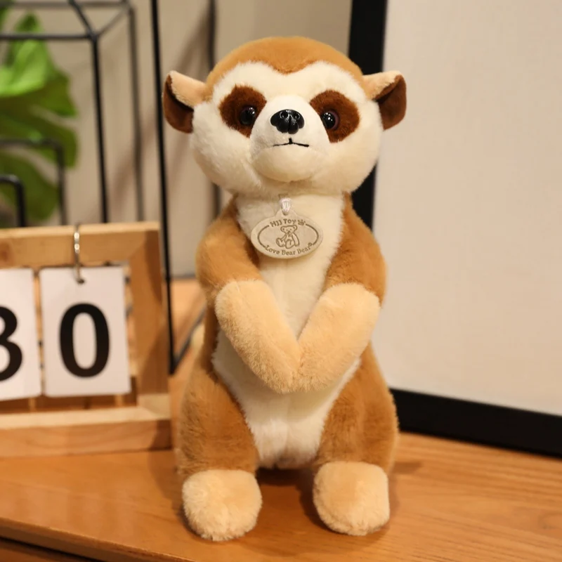 (amarillo, 25 Cm) Peluche Realista, Suave Y Esponjoso, Muñeco De Lémur Salvaje