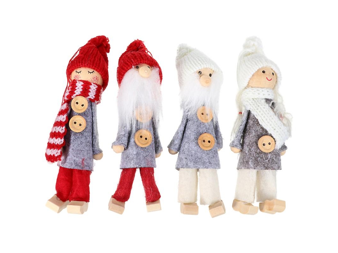 4 piezas adorno de árbol de Navidad ALLINLESS