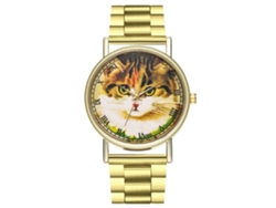 Reloj Sencillo Para Mujer Con Esfera Redonda, Correa De Pu Y Movimiento De Cuarzo Marrón.