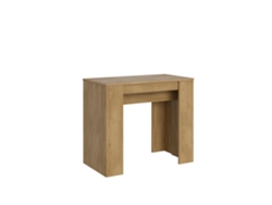 Consolas Basic Small Extensible hasta 204 cm ITAMOBY (90 x 48 x 77 cm - Paneles de Melamina - Roble Natural)