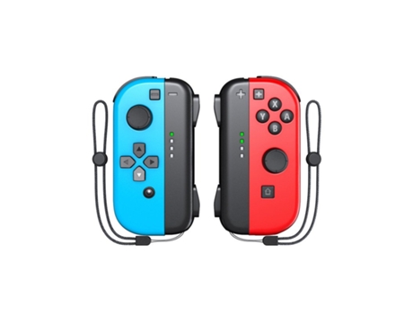 1 par de mandos inalámbricos Joystick Joycon para Switch Game con correa para la muñeca rojo azul