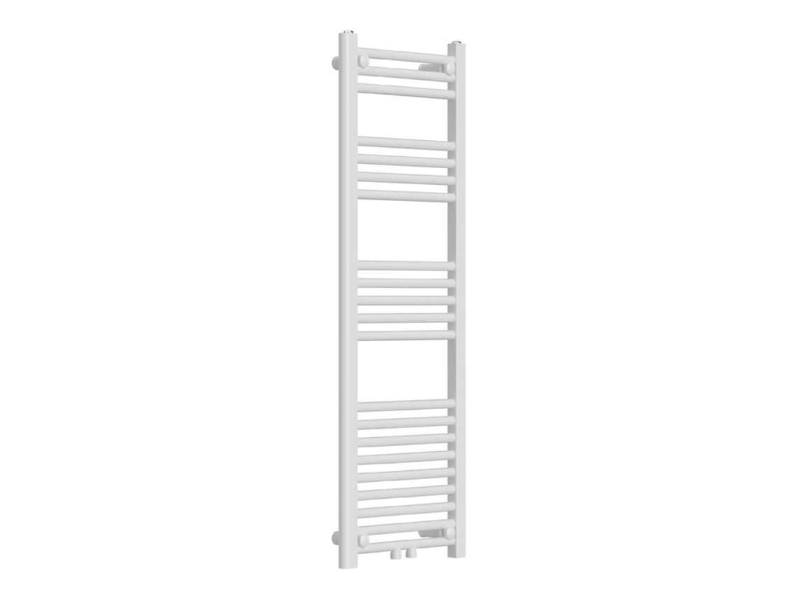 Radiador toallero mural Voss 425 W 21 tubos acero 120x40cm Blanco NEU.HAUS