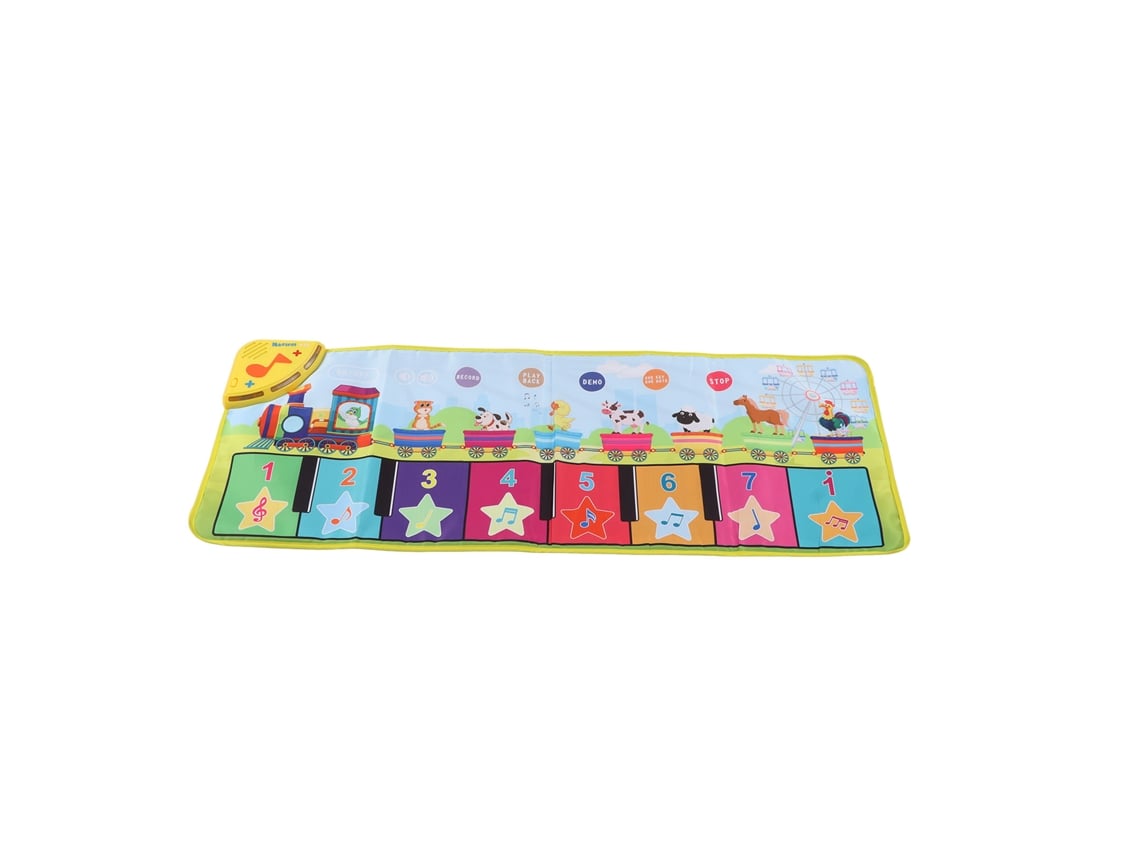 Ats-alfombra Piano Musical Para Niños Plegable Mejora Coordinación Anti-deslizante Juguete Educatsivo