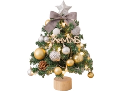Mini Árbol De Navidad De Mesa De 45 Cm Con Luces, Decoración Navideña