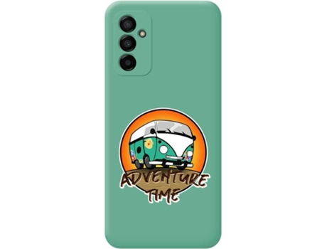 Carcasa para Samsung Galaxy M23 5G TUMUNDOSMARTPHONE Silicona Líquida Dibujos Verde