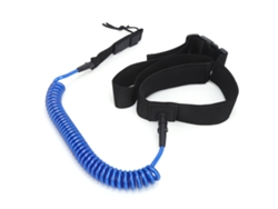 Cuerda De Seguridad Para Surf Elástica Y Cómoda Tpu Helicoidal Con Tracción Tabla De Surf Azul Blanco